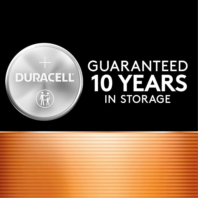 Duracell CR2032 Lithium Battery 3 Volt, Child Safety Features, Compatible