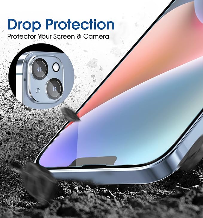 amFilm Tempered Glass Screen Protector + Camera Lens Protector