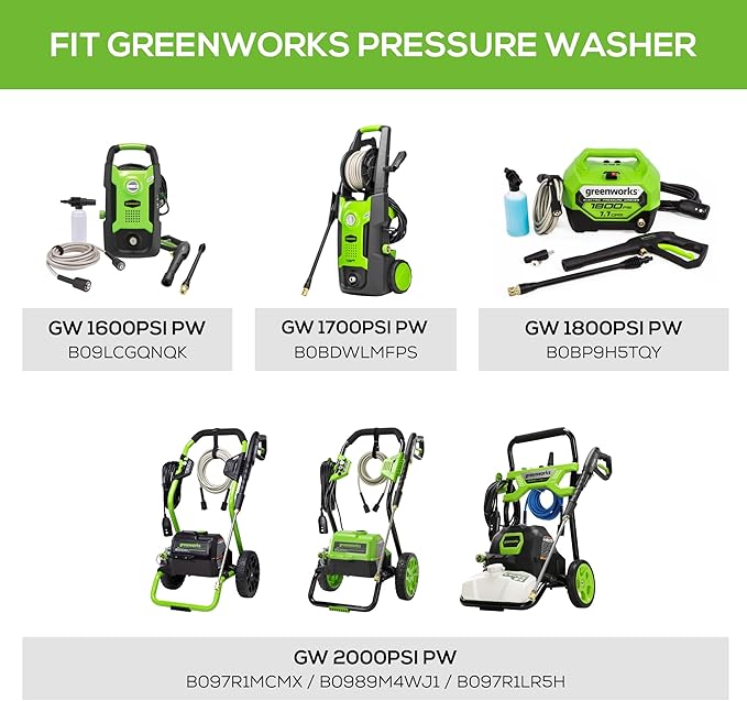 Greenworks 11" Surface Cleaner Universal Pressure Washer Attachment