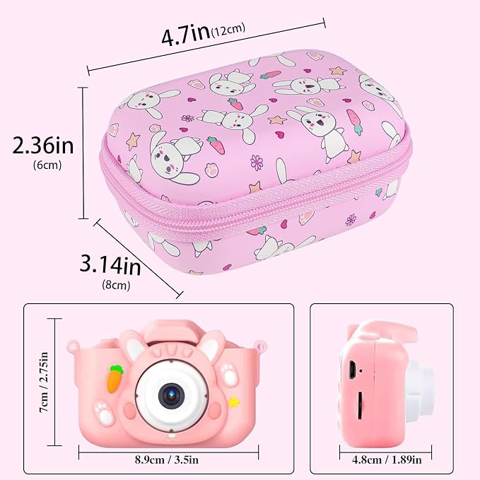 Leayjeen Kids Camera Case Compatible