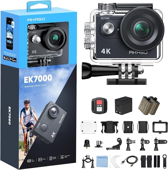 AKASO EK7000 4K30FPS 20MP WiFi Action Camera