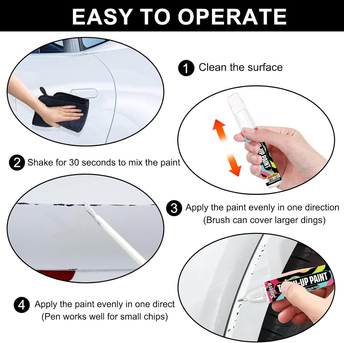 Brilliant Silver Metallic (K23) Touch Up Paint for Nissan – Exact Color Match Scratch Repair Pen – for Rogue, Altima, Sentra