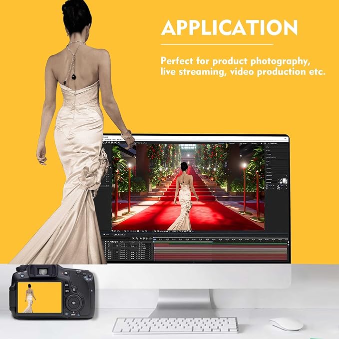 Yellow Photo Backdrop, Photo Booth Portrait Photography Backdrops, Studio