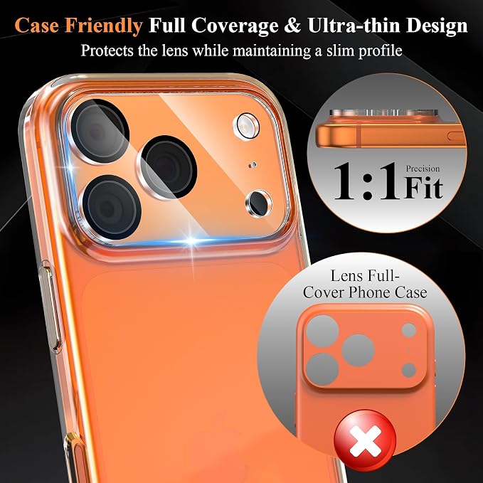 4 Pack Camera Lens Screen Protector Compatible