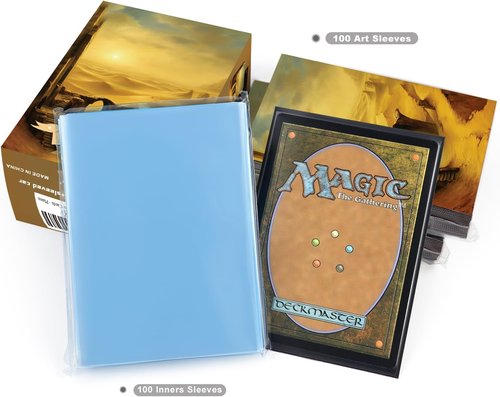 Katomula 100 MTG Card Sleeves - Textured Back Art Design for Standard Size Cards | 100 Inner Sleeves