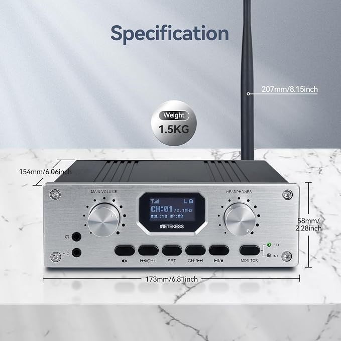 Retekess TT119 Assistive Listening Devices, Church Translation System,
