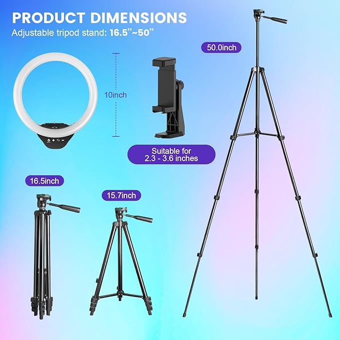 Sensyne 10'' RGB Ring Light