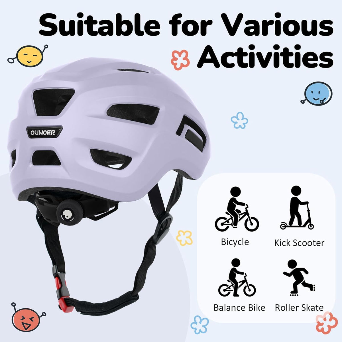Skiennix Kids Bike Helmet - Adjustable Multi-Sport Safety Gear | Infant to Schoolchild Sizes