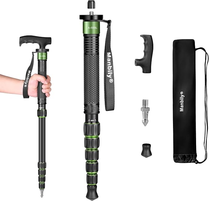 Manbily Camera Monopod Aluminum Portable Compact Lightweight Travel Monopod