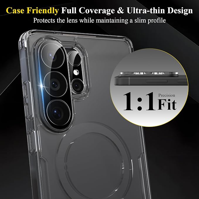 4 Pack for Samsung Galaxy S26 Ultra Camera Lens Screen Protector, 9H Tempered
