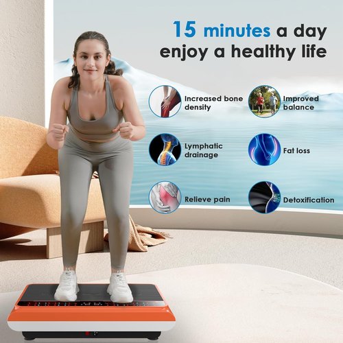 Natini Vibration Plate Exercise Machine | Whole Body Workout & Lymphatic Drainage for Home Fitness