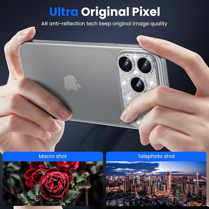 WSKEN for iPhone 17 Pro Camera Lens Protector, Metal Aluminum Alloy Tempered