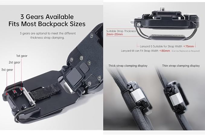 FALCAM F38 Quick Release Backpack Clip V2, Camera Strap Mount