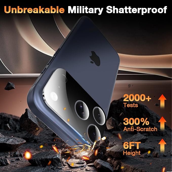 YWXTW [0 Bubbles for iPhone 17 Pro Camera Lens Protector, Full Coverage