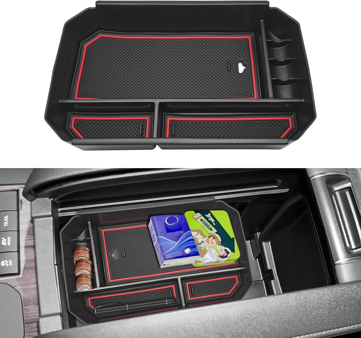 Armrest Center Console Organizer for Toyota Highlander 2020-2024