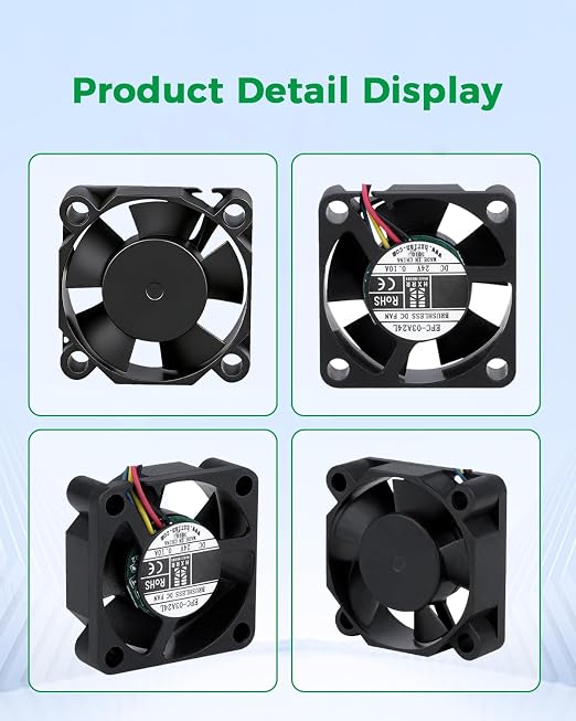 Creality Official K2 SE Heat Break Fan, Axial Fan 3010, 24V Throat Cooling Fan