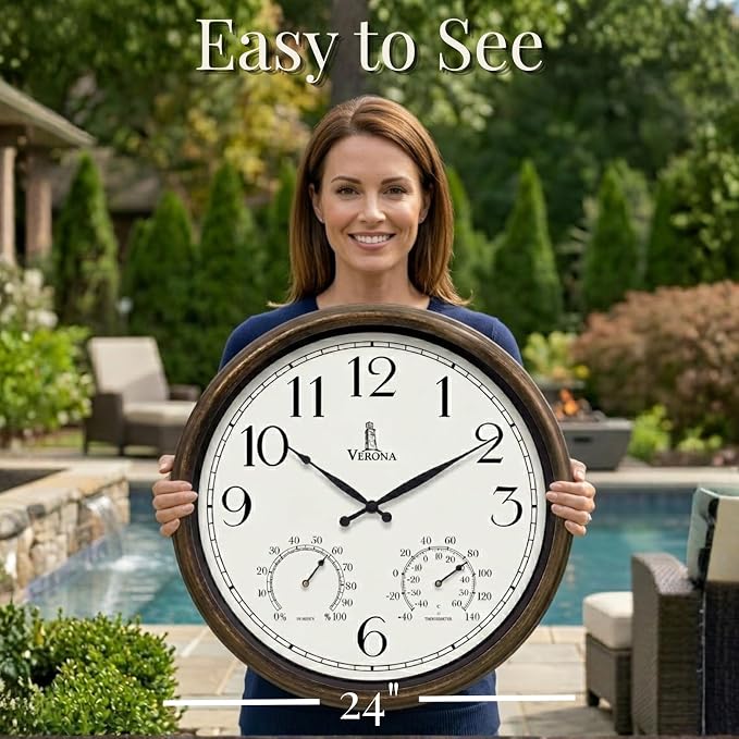 Large Outdoor Clocks for Patio