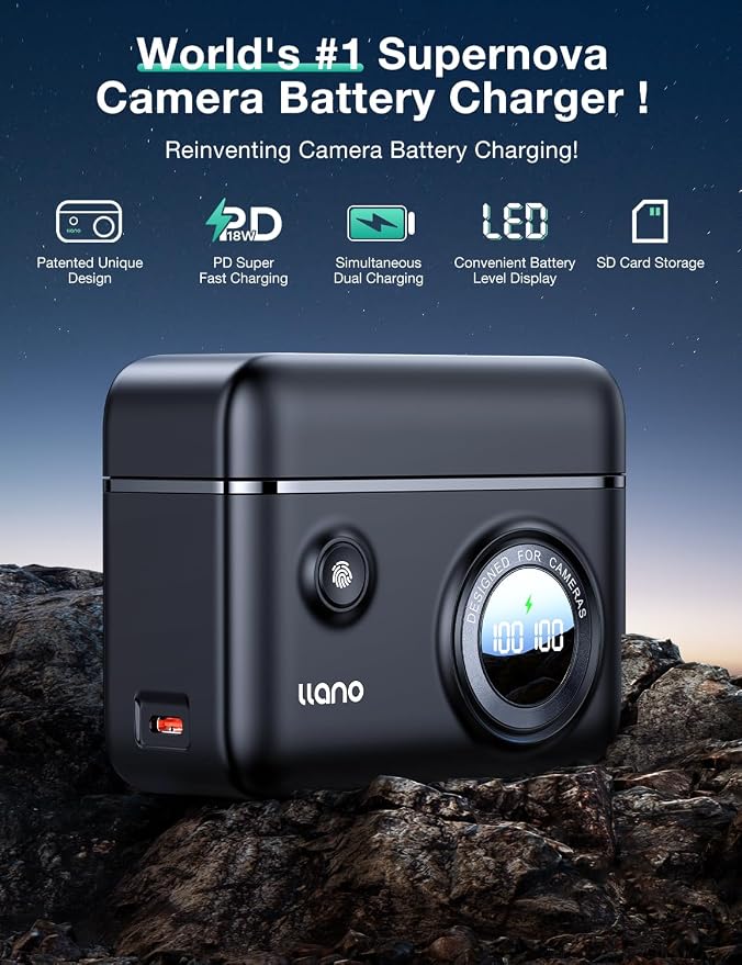 llano NP-FZ100 Camera Battery Charger, Compatible