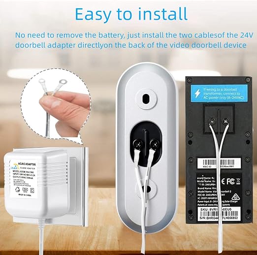 Video doorbell Special Power Transformer, 18V500MA Ring doorbell Power Adapter
