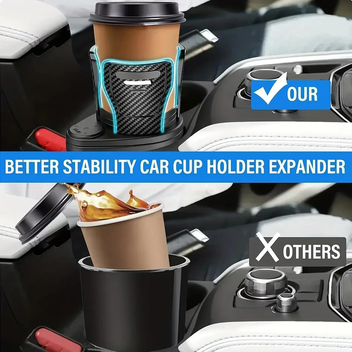 Expander for Volvo XC40 XC60 XC90 Dual Cup Holder