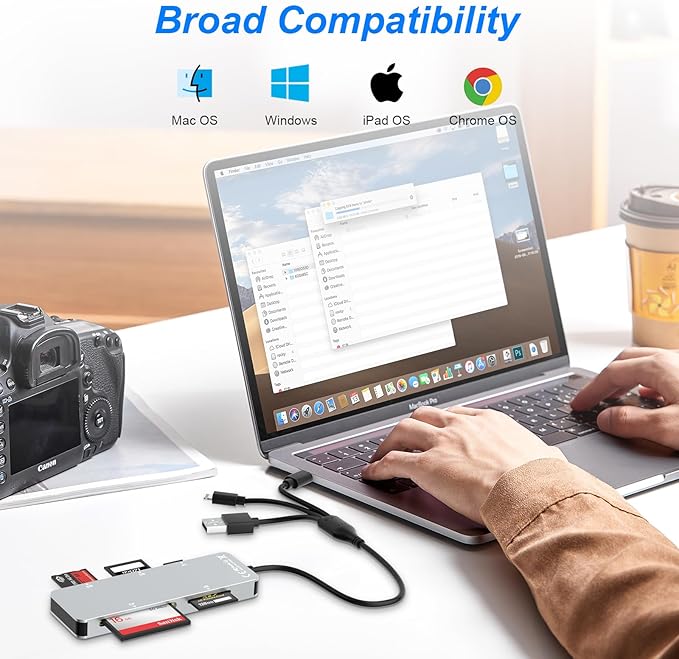 SD Card Reader Memory Stick pro Duo Adapter - 5 in 1 SD/TF/CF/MS/XD Card Reader