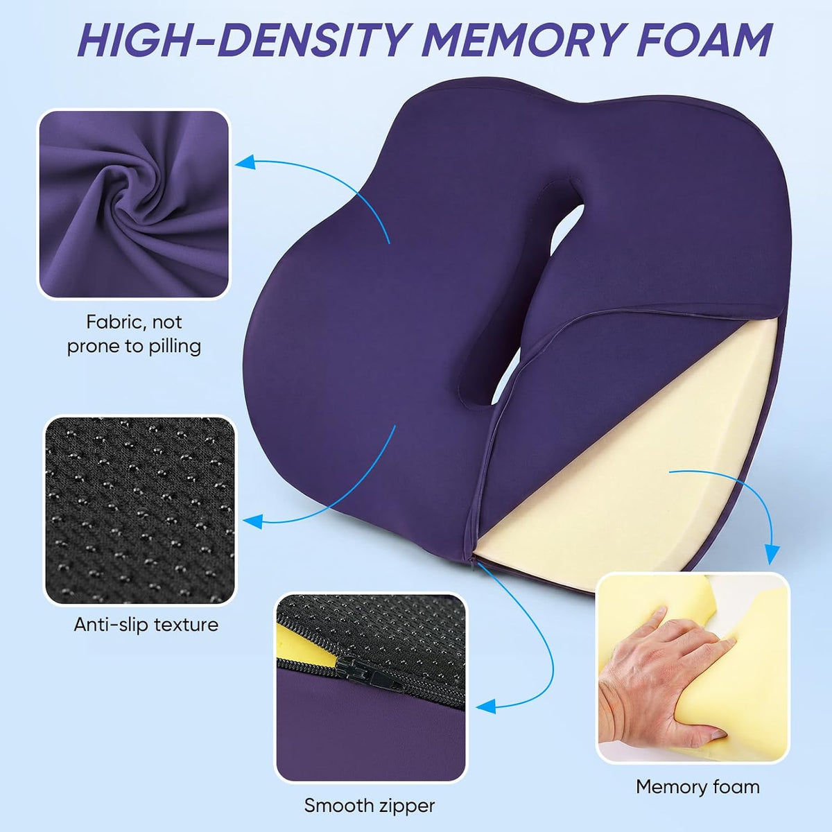 Car Seat Cushion, Comfortable Driving Support Pad