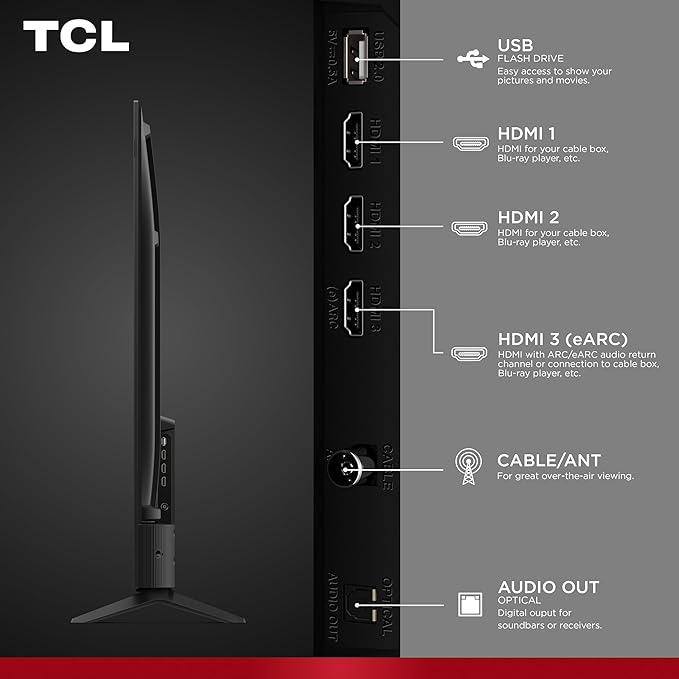 TCL 65-Inch F7D Series 4K QLED (65F7D, 2026 Model) with Dolby Vision HDR & Dolby Atmos Smart TV with Fire TV, Alexa+, Game Accelerator 120, High Brightness LED Backlight, Dolby Atmos and Voice Control