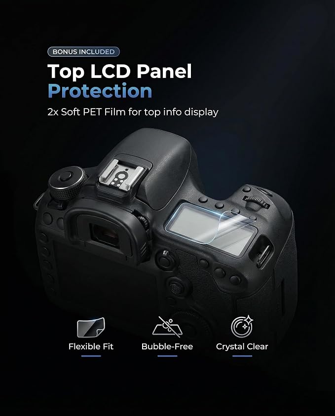 iDaPro Screen Protector for Canon EOS 5D Mark IV / 5D Mark III + PET Top Screen