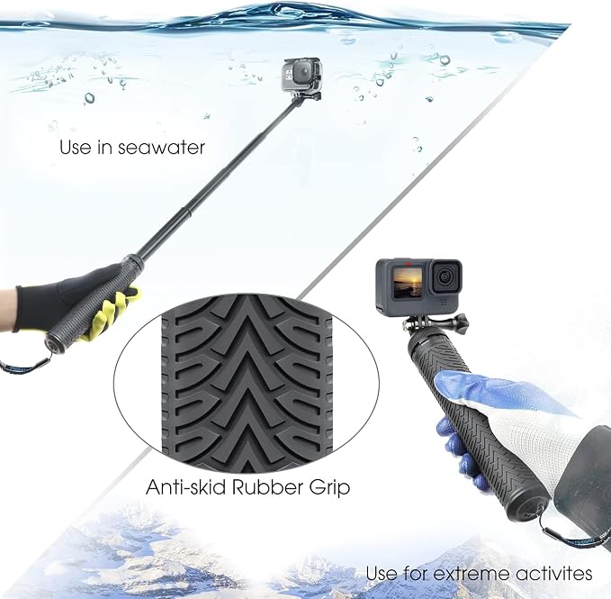 SOONSUN 3in1 Aluminum Waterproof Selfie Stick