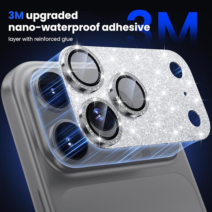WSKEN for iPhone 17 Pro Camera Lens Protector, Metal Aluminum Alloy Tempered