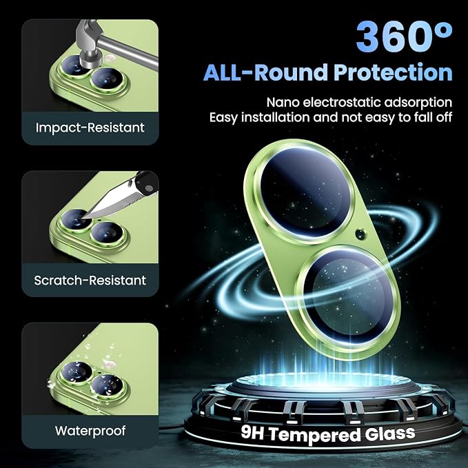 Uyiton Compatible with iPhone 17 Camera Lens Protector
