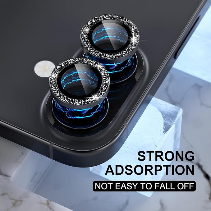Choiche Compatible for iPhone 17 Camera Lens Protector Bling, 9H Tempered Glass