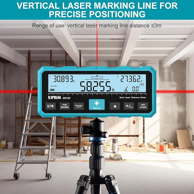 Kiprim DR120 Dual Laser Distance Meter