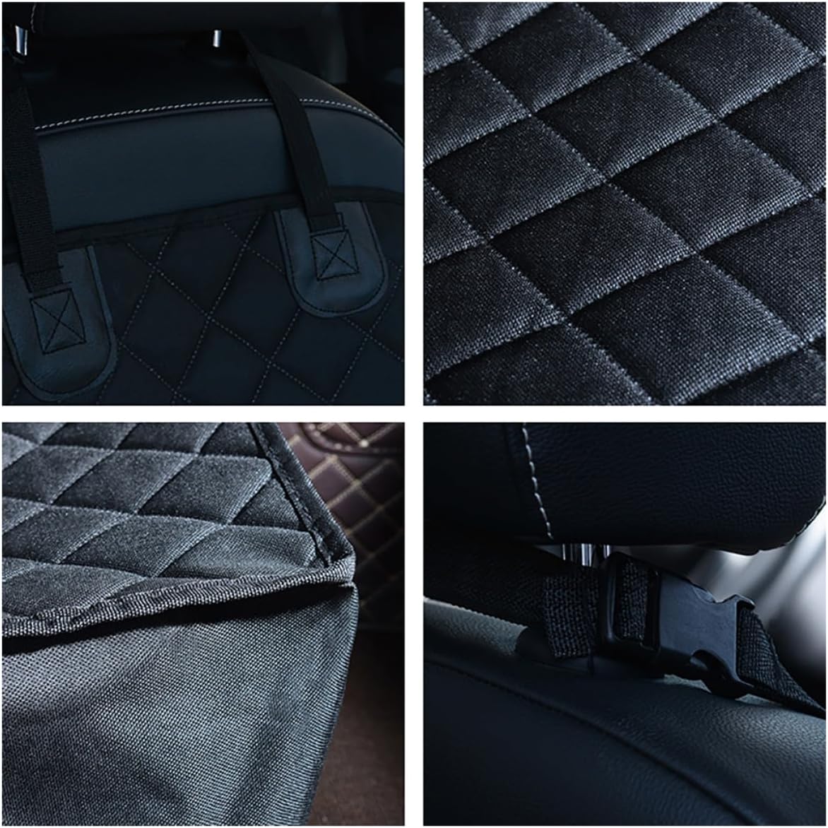 Waterproof Dog Seat Cover and Pet Car Seat Mat with Non-Slip Backing, Sturdy Oxford Fabric, Large Size for Backseat Protection, Suitable for Dogs and Travel Use