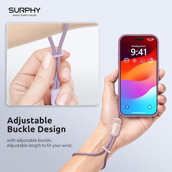 SURPHY 2 Pack Phone Lanyard for Cellphone Case, Phone Wrist Strap for Case