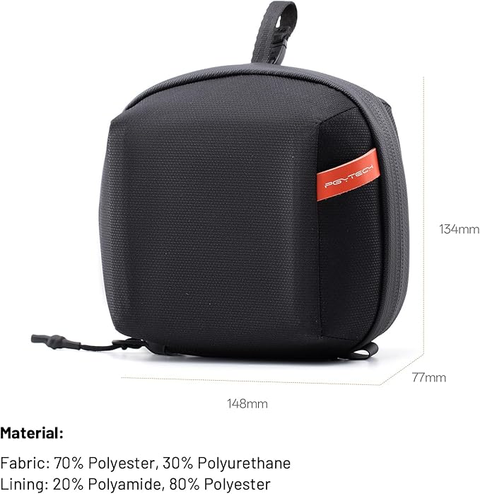 PGYTECH Hard Lens Filter Pouch Up to 100mm, 7 Pockets Camera Filter Bag