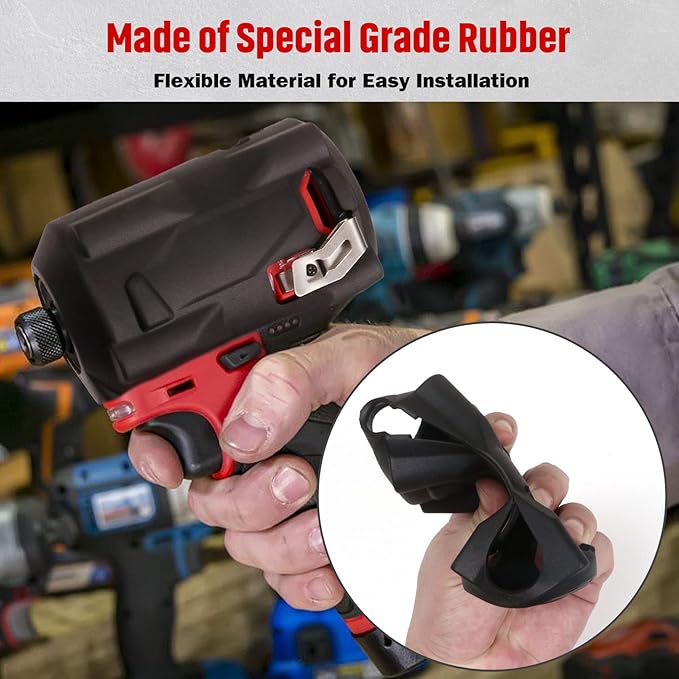 M12 FUEL Stubby Impact Driver Protective Boot Fits for Milwaukee M12 FUEL 3/8 in. and 1/2 in. Stubby Impact Wrenches (2554-20, 2555-20, and 2555P-20)