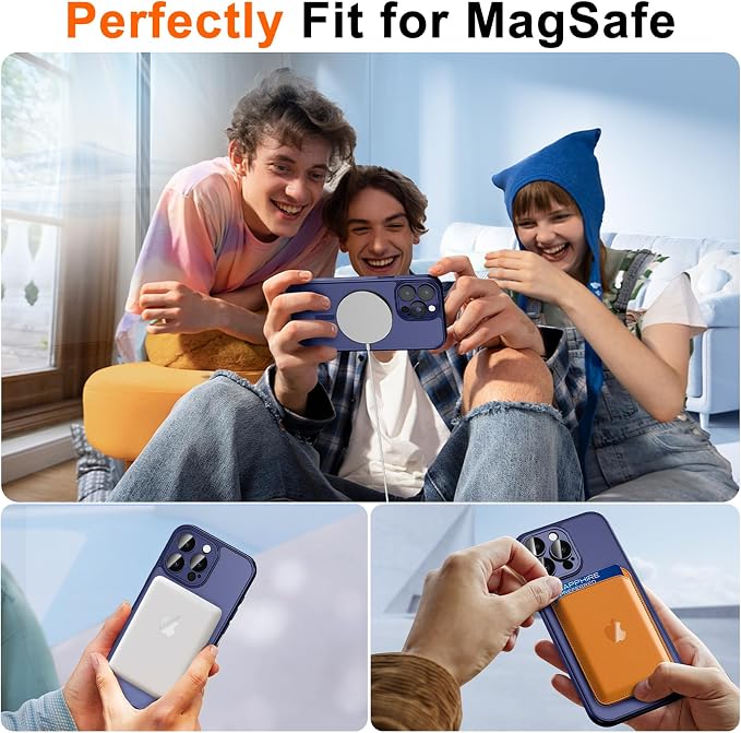 for iPhone 14 Pro Case with Privacy Screen Protector and Camera Protection
