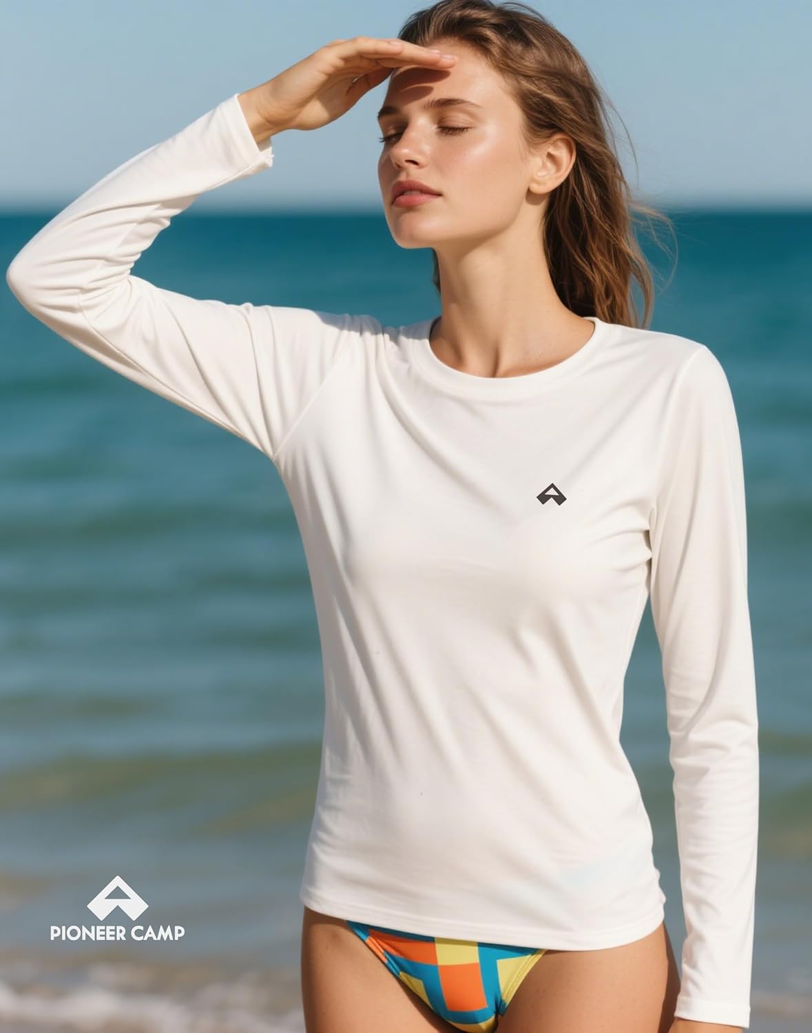 Pioneer Camp Rash Guard - Women's Sun Shirt with UPF 50+ UV Protection | Long Sleeve Quick-Dry Workout Top