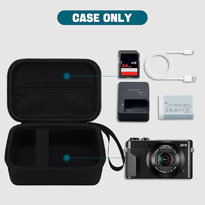 Camera Case for Canon PowerShot G7X Mark III/ G7 X Mark II/ SX740 hs Digital