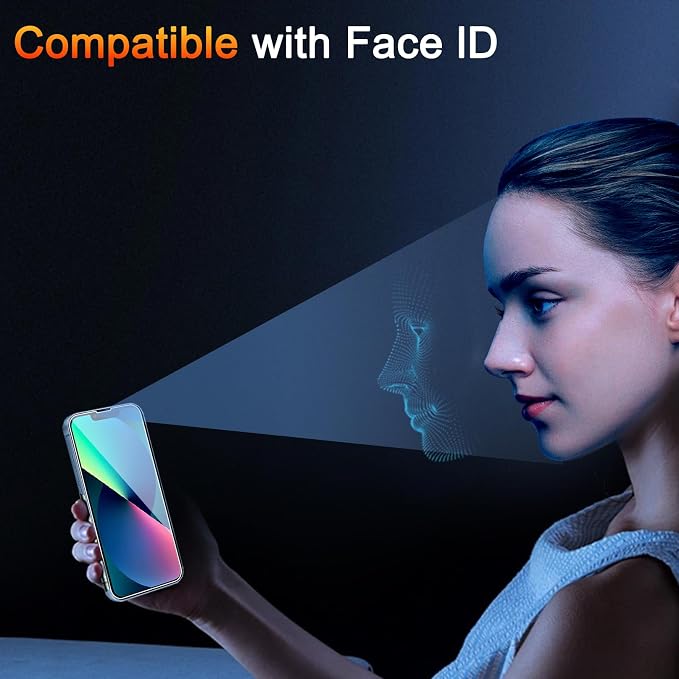 TZGZT 3 Pack Screen Protectors for iPhone 13, 9H Tempered Glass, Military Grade