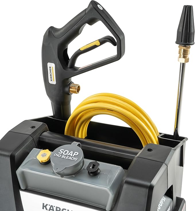 Kärcher Pressure Washer K1900PSB Cube, CETA Certified, 3 Spray Nozzles, Detergent Tank, for Cars, Driveways, Siding, Patios, 1.2 GPM