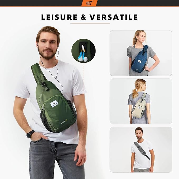 SKYSPER Sling Bag RFID Crossbody Sling Backpack Cross Body Shoulder Bag Travel