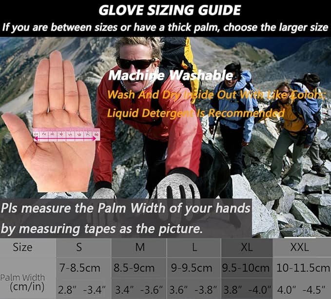 MOREOK Winter Gloves for Men/Women -10°F 3M Thinsulate Warm Touch Screen Snow Ski Bicycle Bike Gloves for Driving/Cycling/Running/Hiking