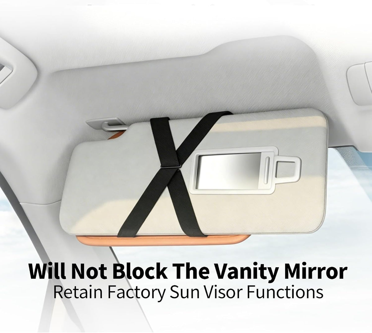 Sunglass Holder Clip for Car Visor with Card Storage