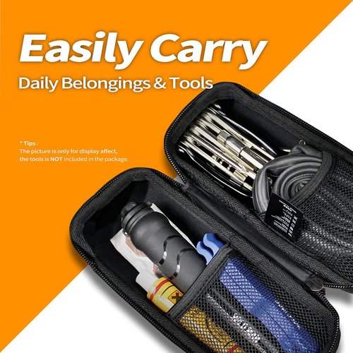 Bike Water Bottle Cage Bag Bicycle Water Bottle Cage Repair Tool Bag with Sealed Zipper for Bike Tool Storage(for Water Bottle Cage)