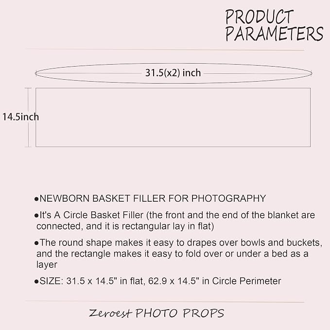Zeroest Baby Photography Props Basket Braid Wool Wrap Newborn Photo Shoot