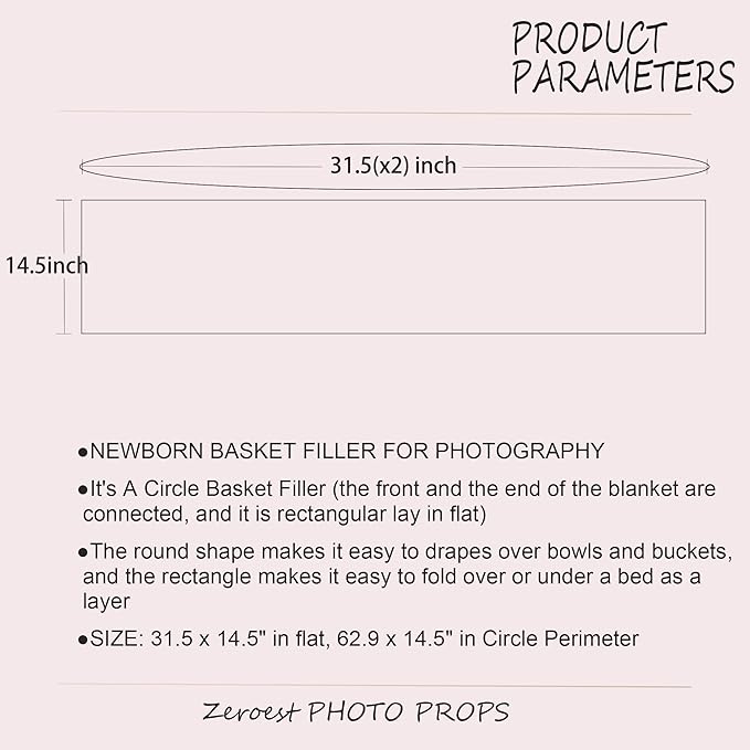 Zeroest Baby Photography Props Basket Braid Wool Wrap Newborn Photo Shoot
