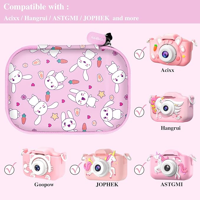 Leayjeen Kids Camera Case Compatible