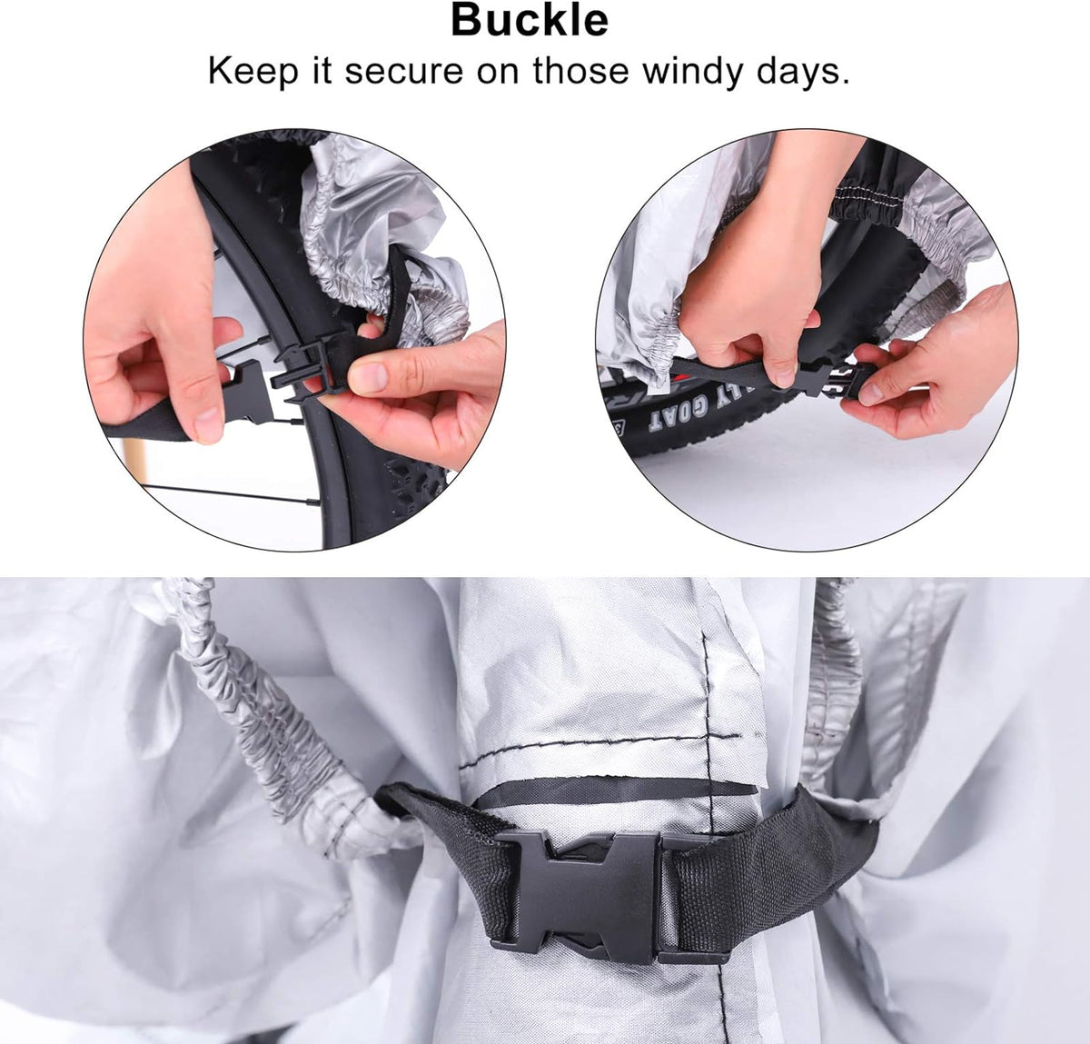 Skiennix Waterproof Bike Cover - Heavy Duty Outdoor Protection Against Rain, Snow & UV | Fits Mountain & Road Bikes